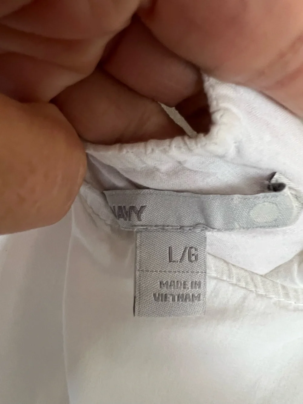 Old Navy White Cotton Mini Dress with Lace Trim - Picture 5 of 7